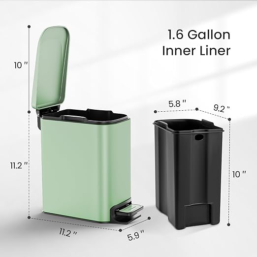 Cesun Small Bathroom Trash Can - Image 6