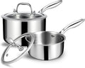 EWFEN 3 Ply Stainless Steel Sauce Pan Set by EWFEN