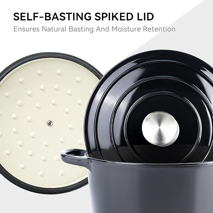 Miereirl 6 Quart Enameled Dutch Oven Pot - Image 6