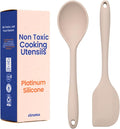 Non-Toxic Platinum Silicone Kitchen Utensil Set of 2 – Non-Scratch Cooking by Ziruma