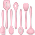 P&P CHEF Silicone Cooking Utensils Set of 7, Heat-proof Kitchen Utensils Set by PPCHEF