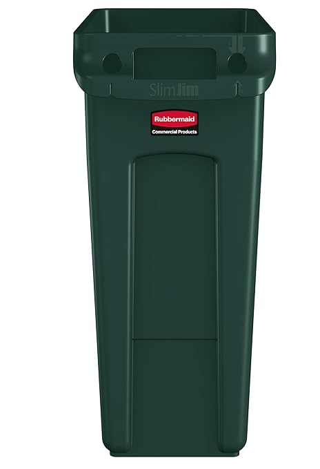 Rubbermaid Commercial Products Slim Jim Trash/Garbage Can - Image 2