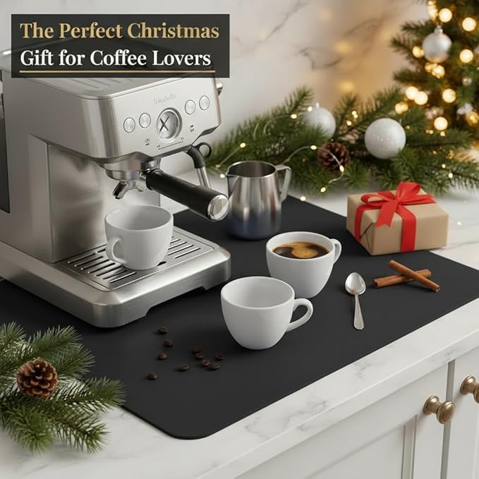Dish Drying Mat Super Absorbent – 16" x 12" Coffee Mat - Image 9