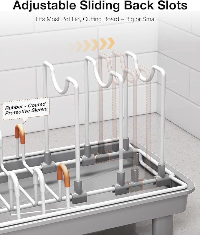 Dish Rack, Carbon Steel Small Dish Drying Rack Rustproof - Image 6
