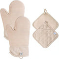 Extra Long Silicone Oven Mitts and Pot Holders Sets | Heat Resistant 500°F by AH+Artisan+Home
