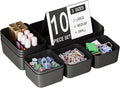 Plastic Drawer Organizers, Bathroom and Vanity Organizer Plastic Tray, Makeup by Homhut
