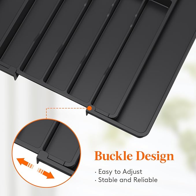 Lifewit Silverware Drawer Organizer, Expandable Utensil Tray - Image 7