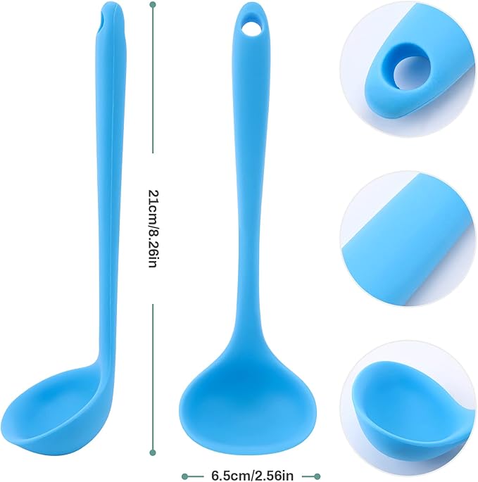 5 Pieces Silicone Ladles for Cooking - Image 3