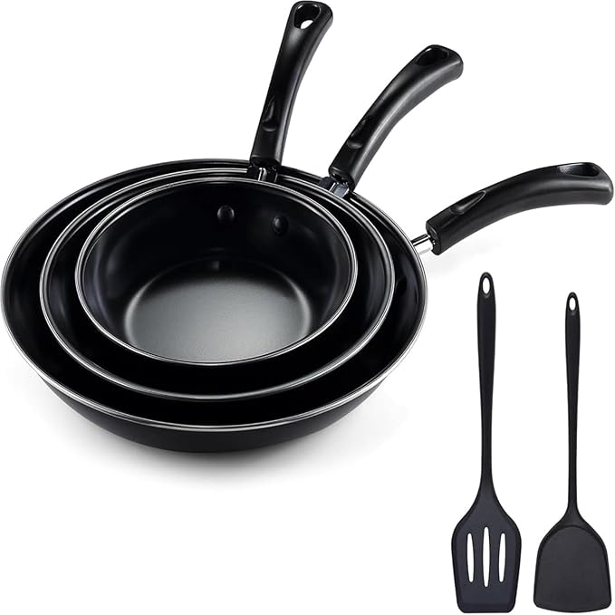 hunnycook Nonstick Frying Pan Set by Dedicatedtoenhancingyourdiningexperience