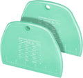 Teenitor 2 Pieces Dough Scraper, Plastic Dough Cutter, Bread Scraper by PERFECTYOURBEAUTY