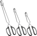 HINMAY Stainless Steel Scissor Tongs Cooking Tongs Set by HINMAY