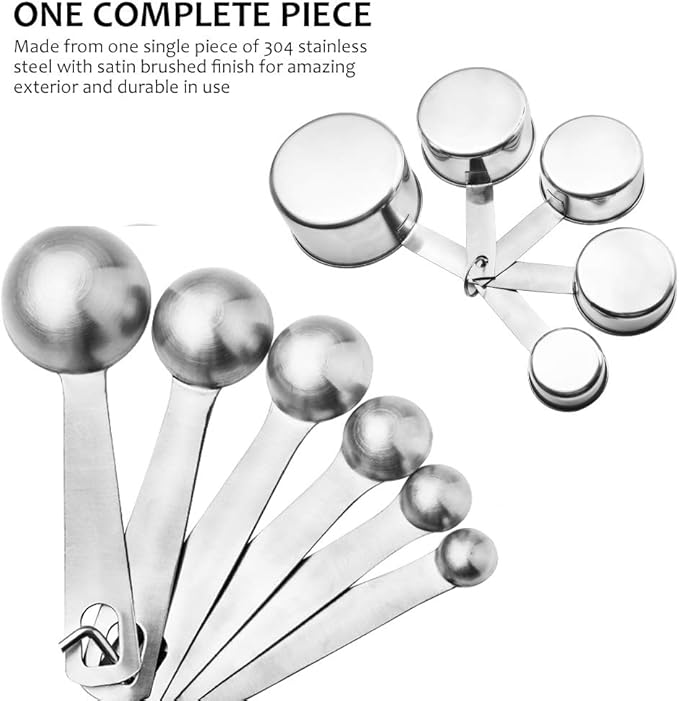 Accmor 11 Piece Stainless Steel Measuring Spoons Cups Set, Premium Stackable - Image 6