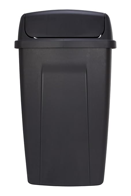 13 Gallon Kitchen Trash Can, Durable Plastic Waste Bin - Image 2