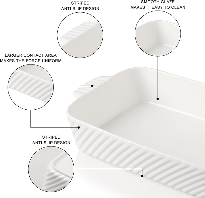 Sweejar Ceramic 13 x 9 Baking Pan, Cake Baking Dish - Image 4