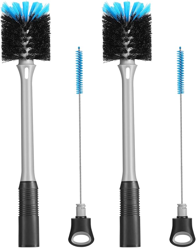 MOSOLAN 2-in-1 Bottle and Straw Cleaning Brush, Long Handle Water Bottle by mosolan