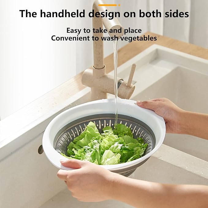LogFaadCoi 3 Pcs Collapsible Colander and Strainer, Silicone Strainer Colanders - Image 5