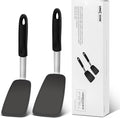 Unicook Flexible Silicone Spatula Turner 2 Pack, 600°F Heat Resistant Spatula by UNICOOK