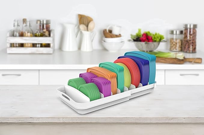 EVERIE Expandable Food Container Lid Organizer - Image 6