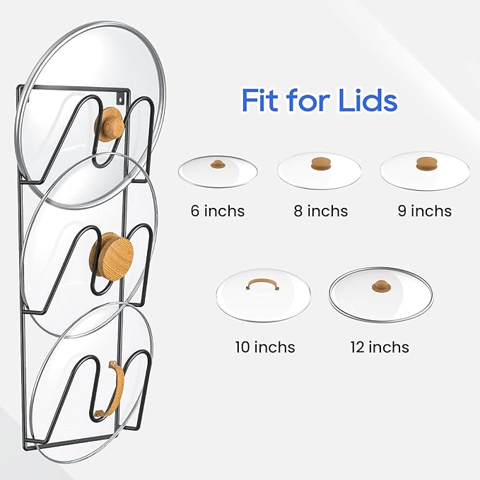 ORLESS 2 Pack Pot Lid Organizer Rack - Image 7