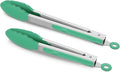 2 Pack Silicone Kitchen Tongs – 9" & 12" Set, Heat Resistant up to 500°F by ALLWIN-HOUSEWARE