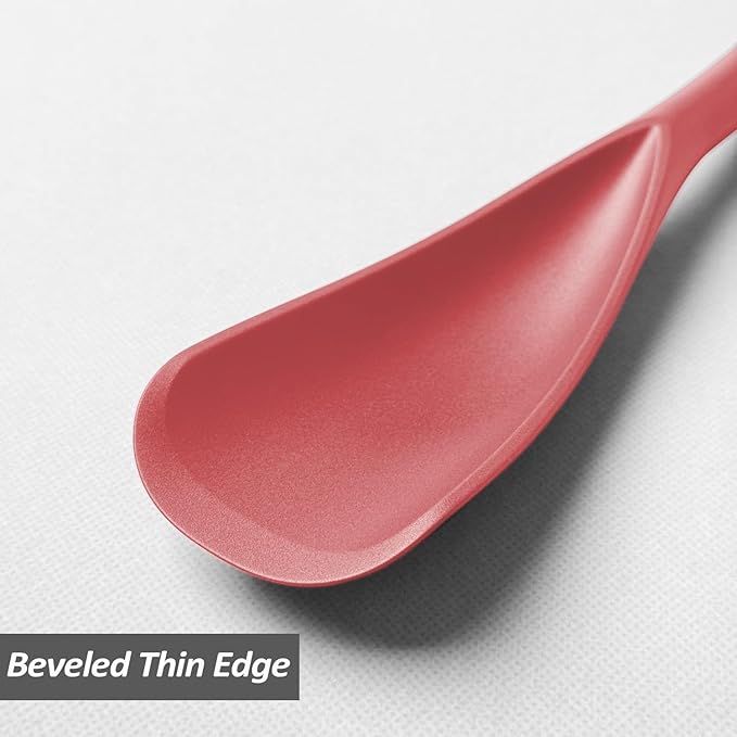 Cooking Spoon for Nonstick Cookwares, VOVOLY Silicone Spoon for Mixing - Image 4