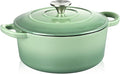 TeamFar Enameled Cast Iron Dutch Oven - 3QT Small Dutch Oven Pot - Heavy Duty by TeamFar