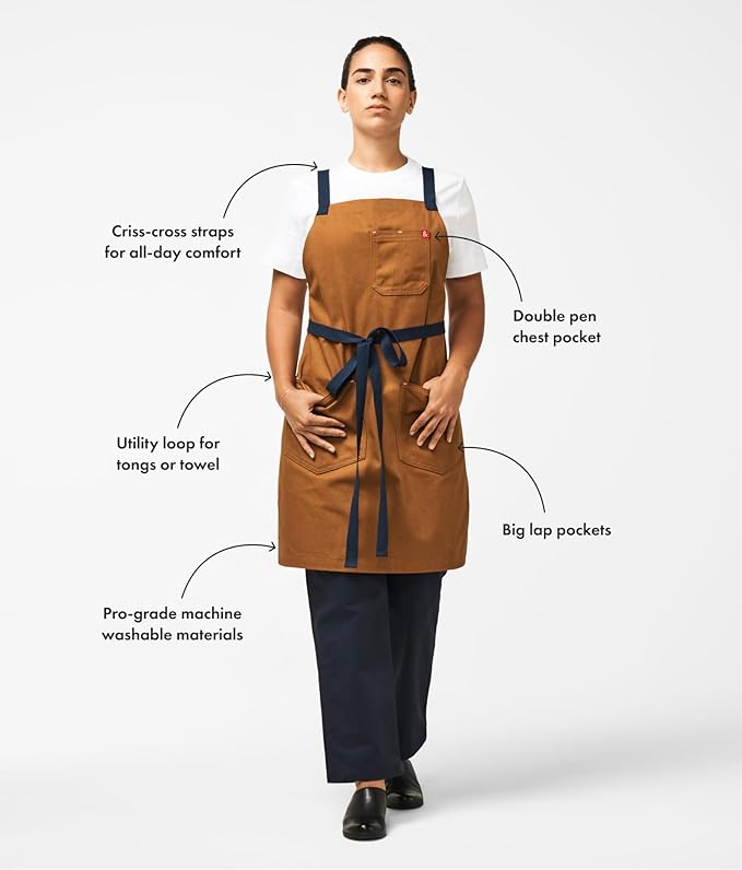 hedley & bennett Crossback Apron - Image 3