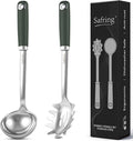 Safring Stainless Steel Soup Ladle and Spaghetti Spoon Set, Heat Resistant by Safring