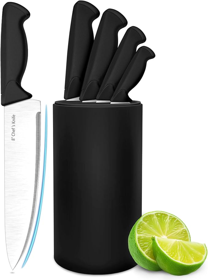 Knife Set, 6-Piece Kitchen Knife Set, German High Carbon Stainless Steel by Unknown