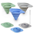 Kitchen Funnel Set 3 Pack, Collapsible Silicone Funnel by Unknown