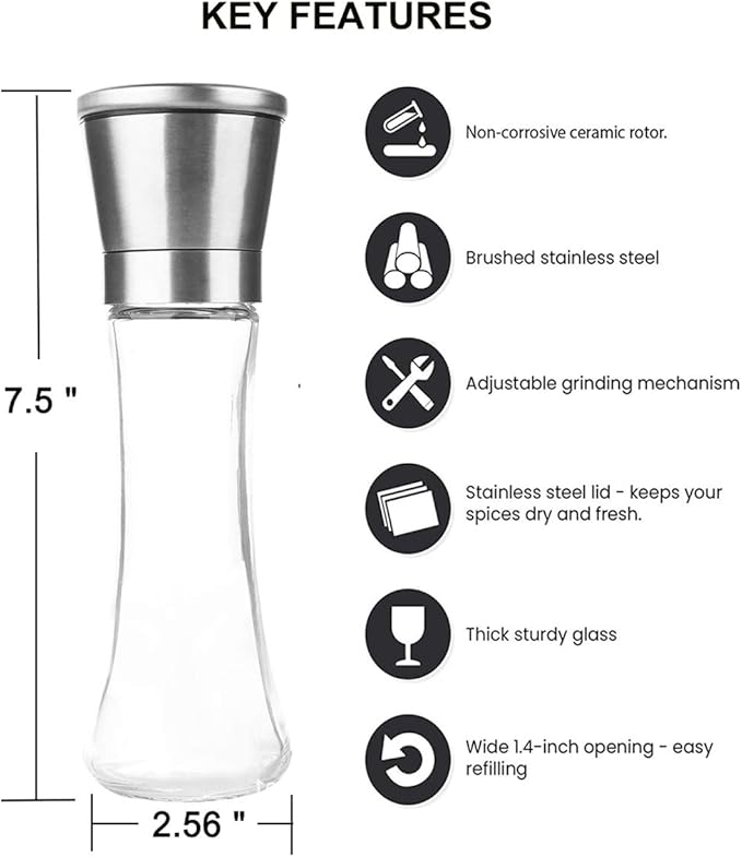 Pepper Grinder or Salt Grinder, Best Spice Mill - Image 2