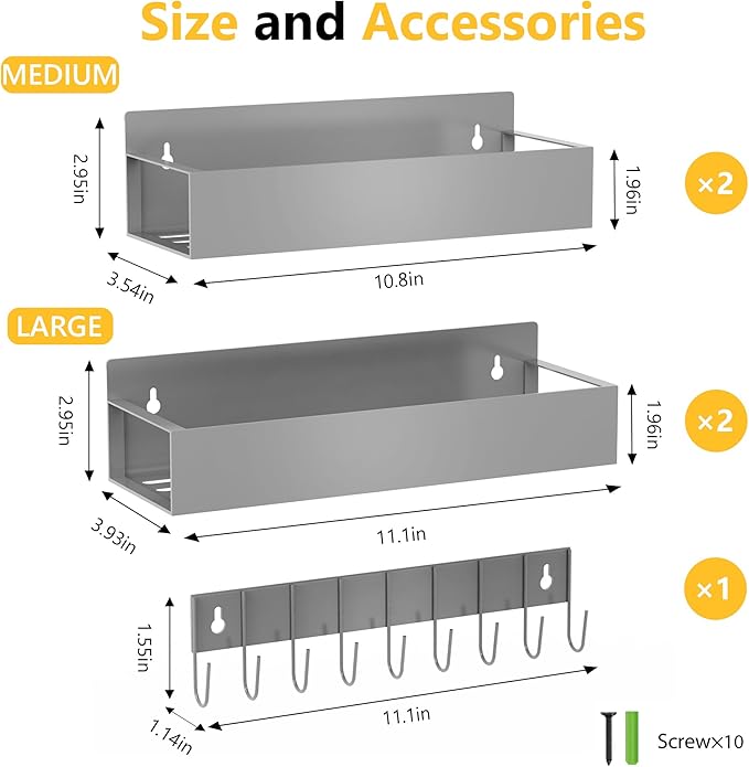 SMRCAD Magnetic Spice Rack Organizer - Image 2