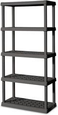 Sterilite 4-Pack 5 Shelf Unit, Heavy-Duty Shelving Storage Rack by Sterilite