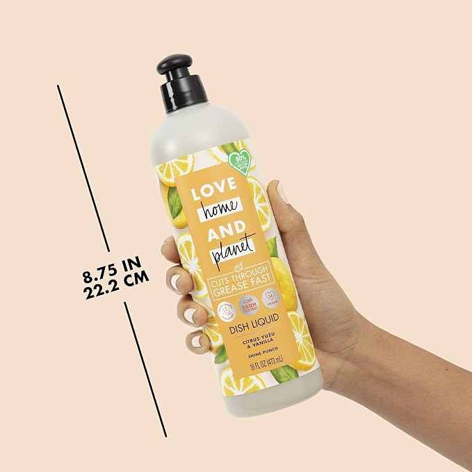 16 oz. Citrus Yuzu & Vanilla Dish Liquid Soap (6 pack)