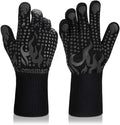 Comsmart BBQ Gloves, 1472F Heat Resistant Silicone Non-Slip Oven Mitts by Comsmart