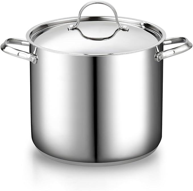 Cooks Standard 18/10 Stainless Steel Stockpot 12-Quart, Classic Deep Cooking by CooksStandard