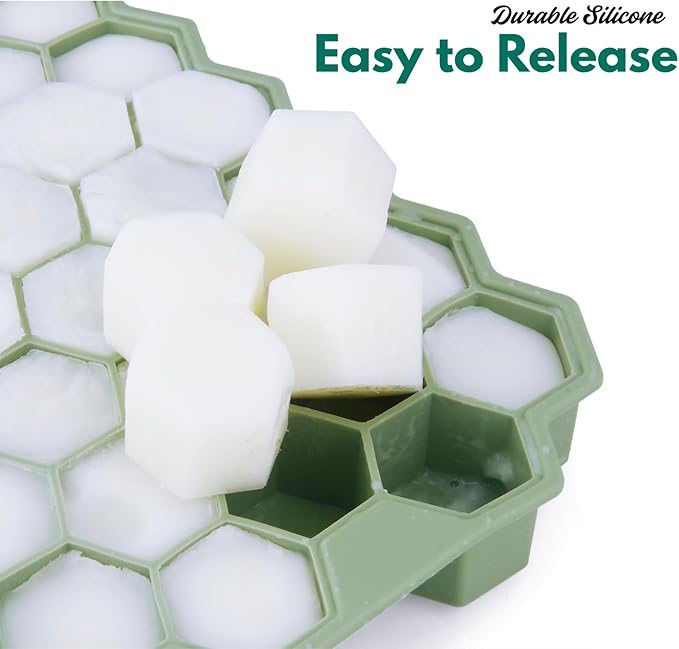 2 Pack Small Silicone Ice Cube Trays - Image 5