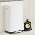 KdbK 13 Gallon Trash Can with Lid, 50L Fingerprint Proof Stainless Steel by trashcan