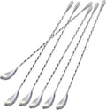 Briout 6 Pieces Bar Spoon, 12 Inches Long Handle Drink Stirrer by Briout
