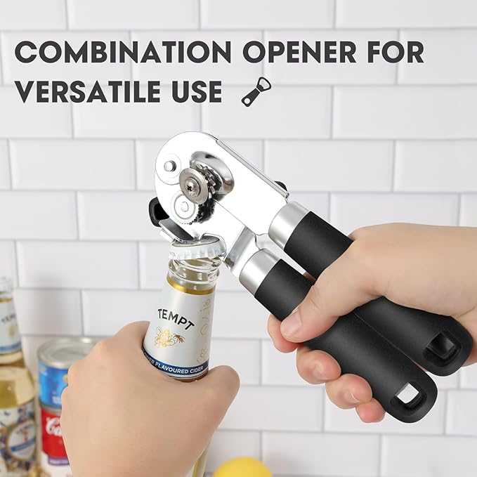 Manual Can Opener, UHIYEE Handheld Can Opener Heavy Duty - Image 6