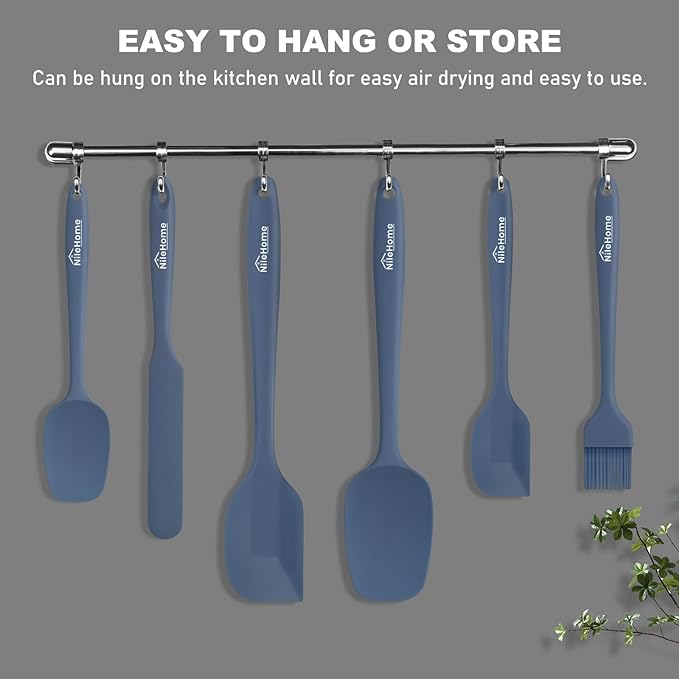 NileHome Silicone Spatula Set, 6 Packs Food Grade Kitchen Utensils - Image 5