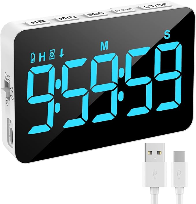 Rechargeable Digital Kitchen Timer by Samshowmakesyourkitchentechnologicalmodernandadvanced