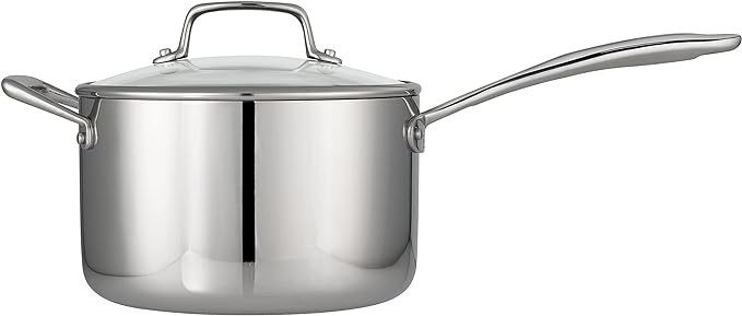 Tramontina Tri-Ply Clad Stainless Steel 4-Quart Sauce Pan - Image 2