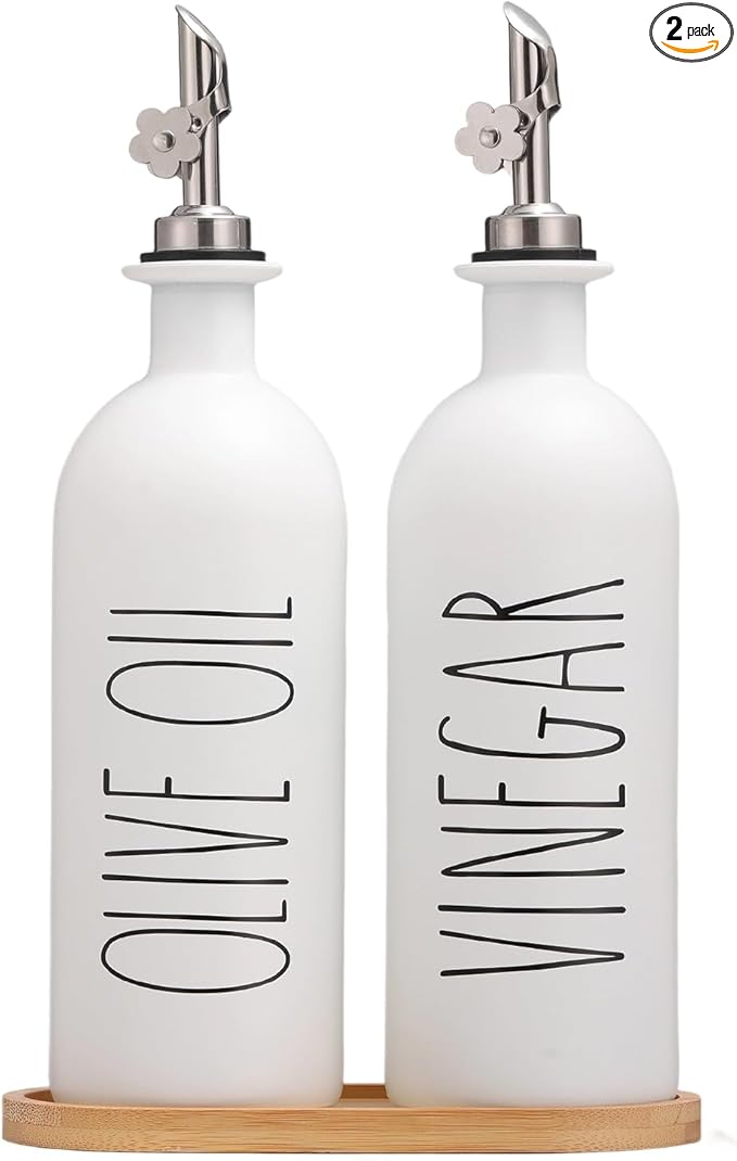 HOMCDALY 16oz Olive Oil Dispenser Bottles by HOME