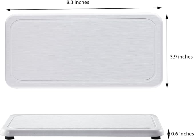 NiuYichee 2 Pcs Water Absorbing Stone Trays, Kitchen/Bathroom Sink Soap Dish - Image 3