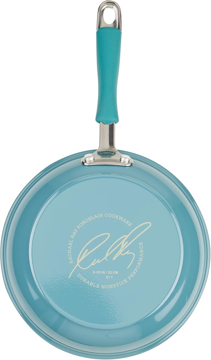 Rachael Ray Cook + Create Nonstick Frying Pan/Skillet, 8.5 Inch, Agave Blue - Image 11