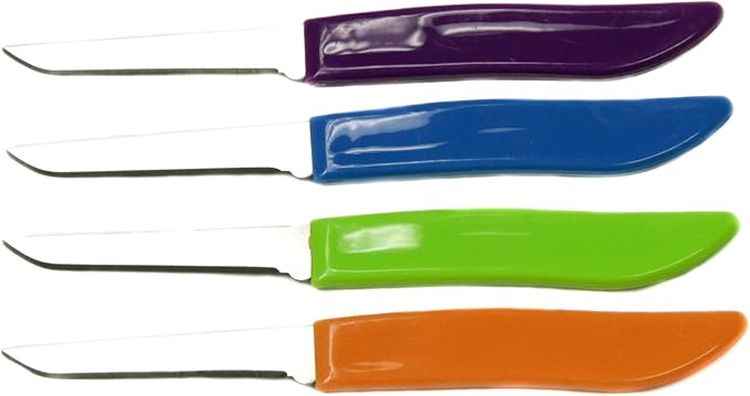 Chef Craft Select Paring Knife Set, 2.5 inch blade 6 inch in length 4 piece set by ChefCraft