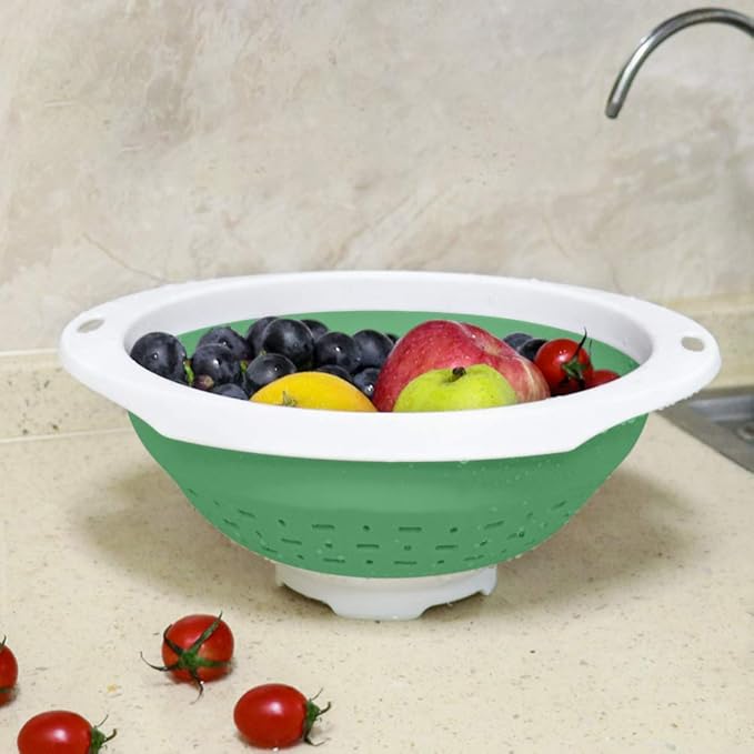 QiMH Collapsible Colander and Strainer, 5 Quart BPA Free & Dishwasher-safe - Image 7