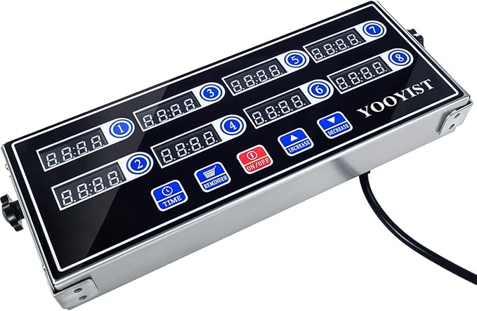 Precision Kitchen Timers for Cooking – 8 Channel Commercial Kitchen Timer - Image 5