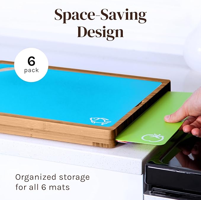 Cooler Kitchen Bamboo Wood Cutting Board Set - Image 2
